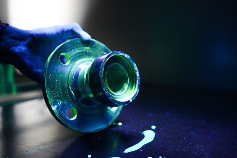 Bauteil zerstörungsfreie Prüfung PT